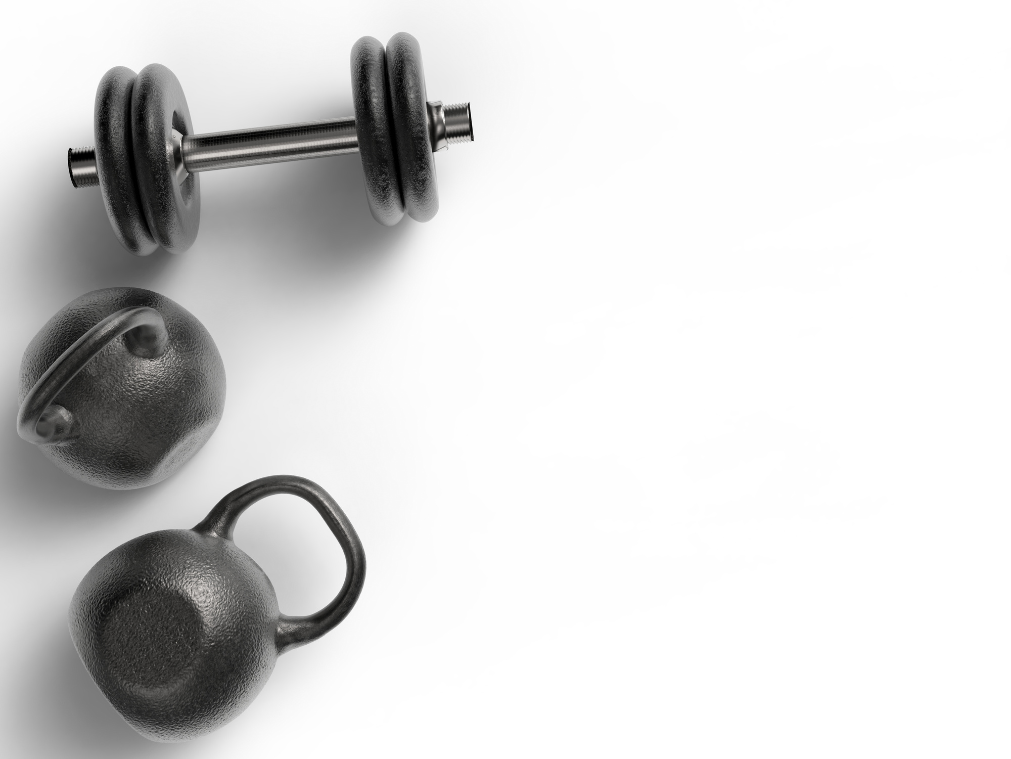 Dumbbell and Kettlebell